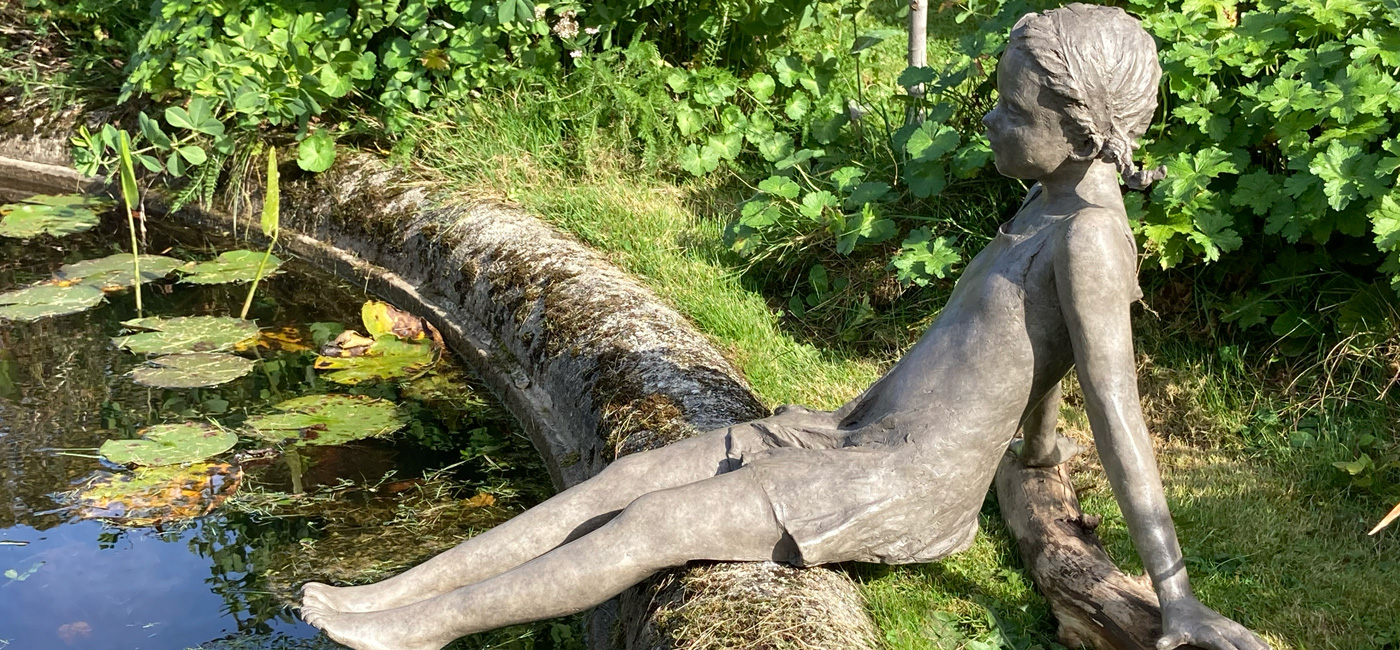 Rêveuse - Sculpture en bronze - Béatrice Cols